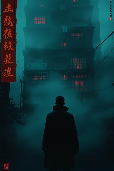 隐秘来客 网络剧 悬疑剧 犯罪海报